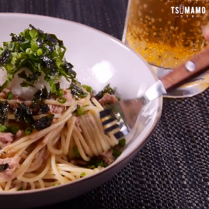 ツナと大根おろしのさっぱりパスタ