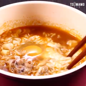 納豆チーズ辛ラーメン