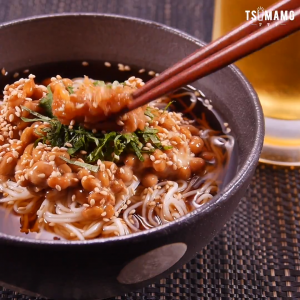 梅納豆ぶっかけそうめん