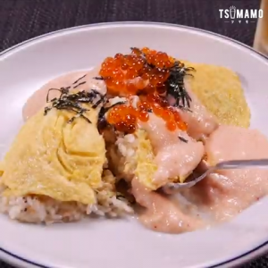 明太クリームオムライス