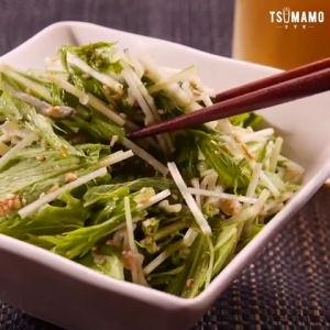 水菜のちりめん味噌和え