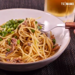 オイルサーディンの和風スパゲティ