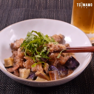 豚となすのみぞれ煮