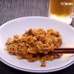豚こまのカレーケチャップ炒め