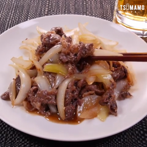 牛肉と玉ねぎの甘辛炒め