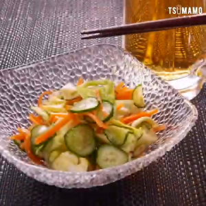 昆布茶で即席漬けもの