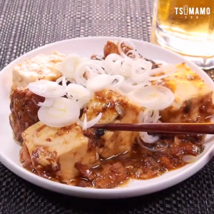 鯖缶で味噌煮込み豆腐