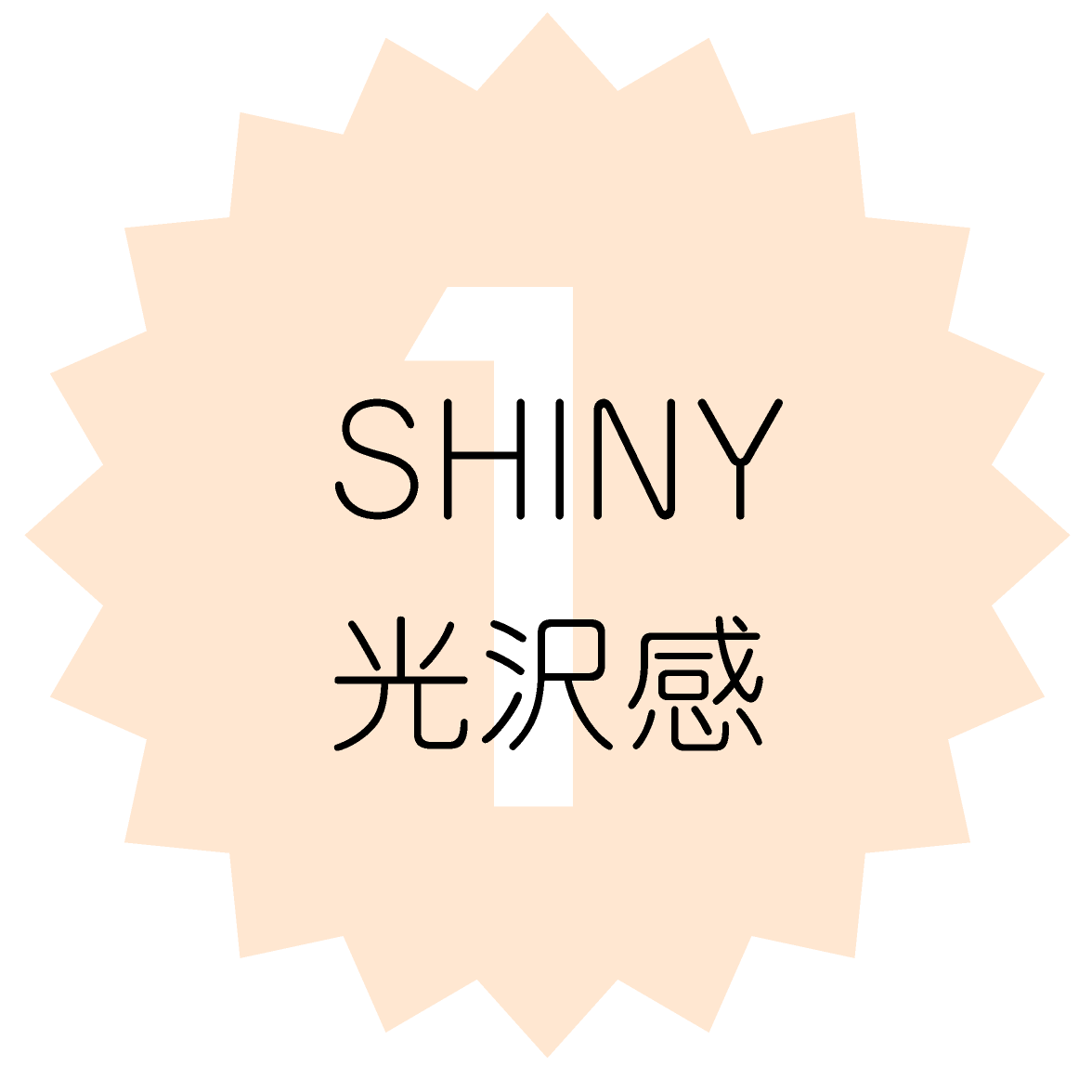 1. SHINY 光沢感