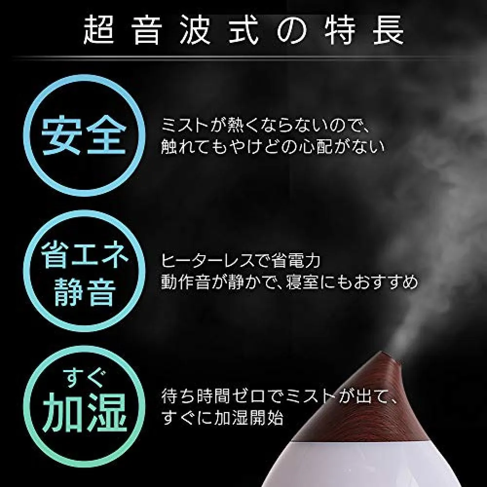 IRIS OHYAMA Iris Ohyama Ultrasonic Humidifier 4L Wood grain Natural Brown PH -U40-ML - want.jp IRIS OHYAMA Iris Ohyama Ultrasonic Humidifier 4L Wood grain Natural Brown PH -U40-ML - want.jp