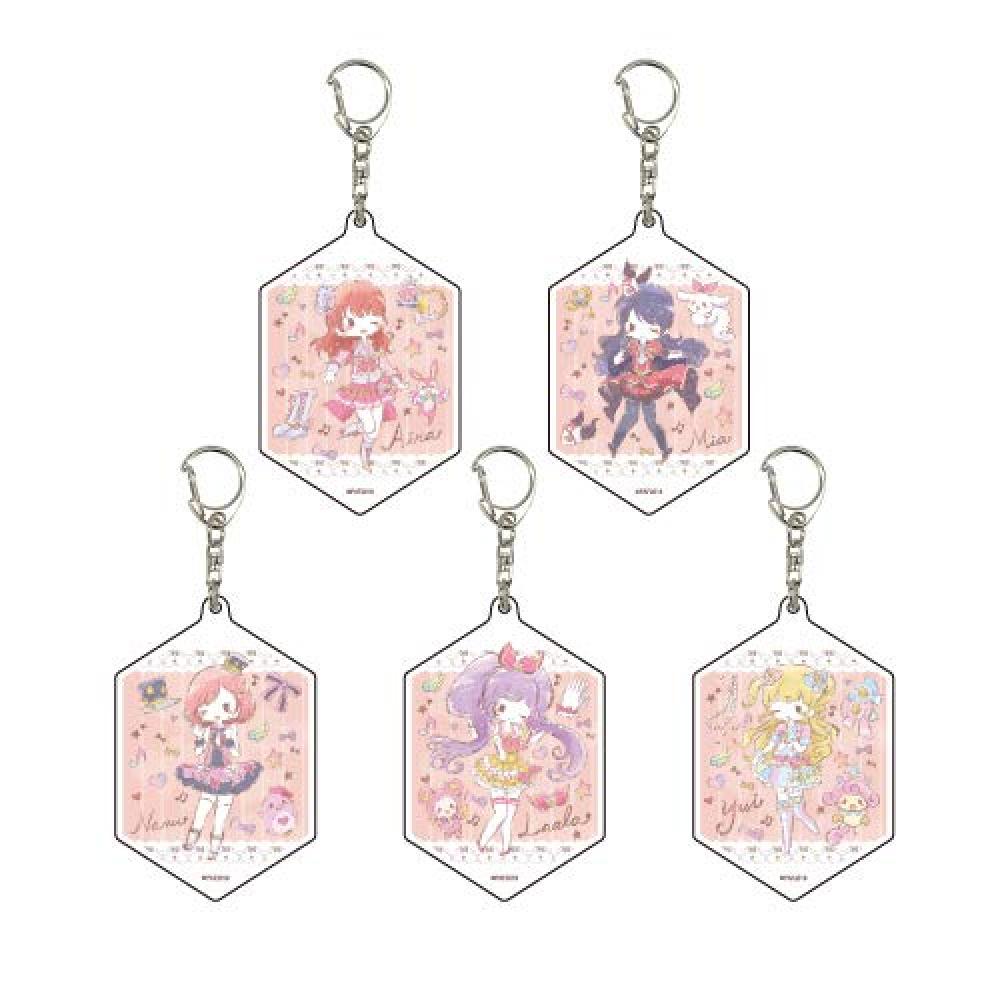 Pretty All Friends 01 graph Art Design acrylic Keychain BOX