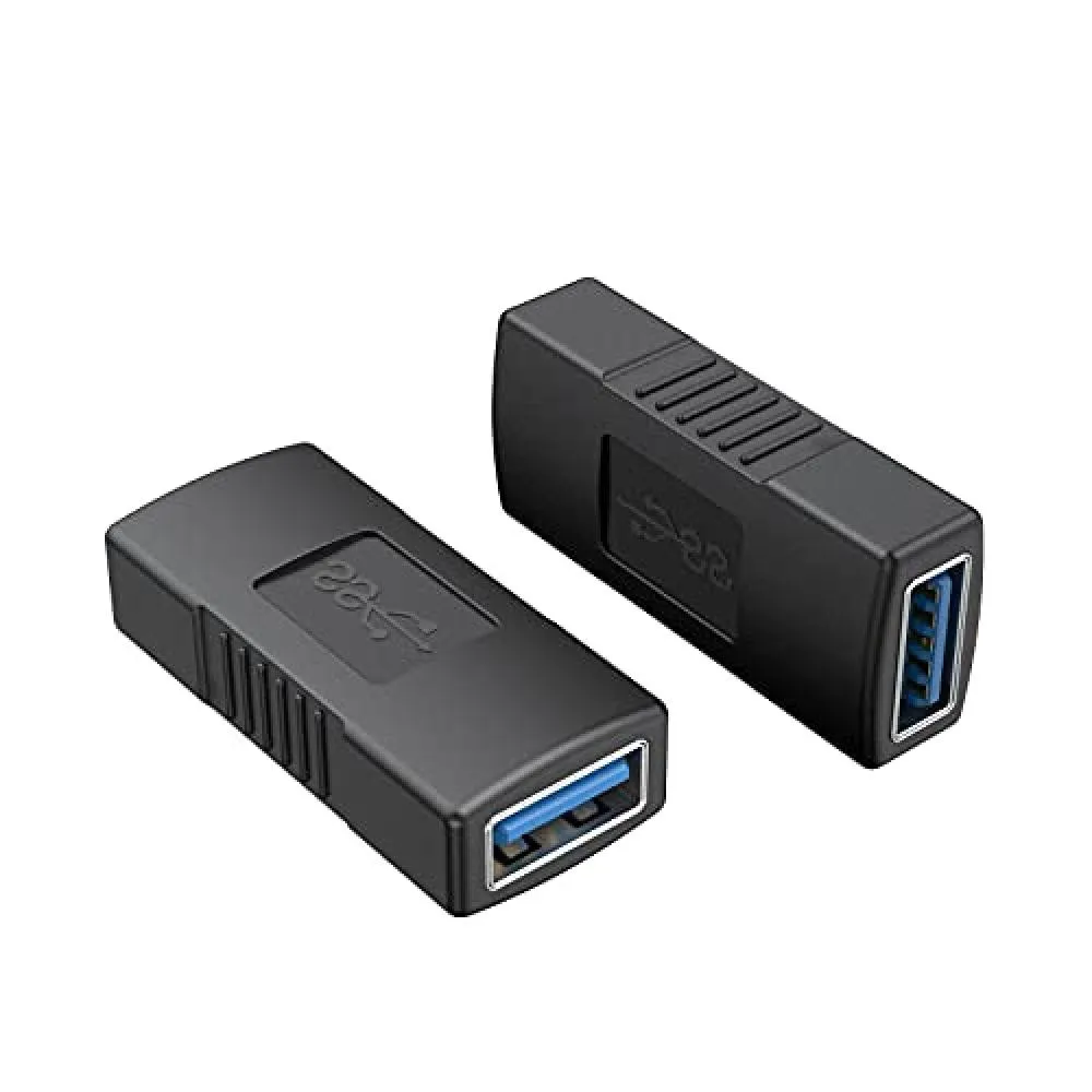 CableCreation USB 3.0 coupler, CableCreation USB 3.0 relay adapter (set of  2) USB 3.0 (female)-(female) extension adapter Ultra high speed 5Gbps  compatible black - want.jp
