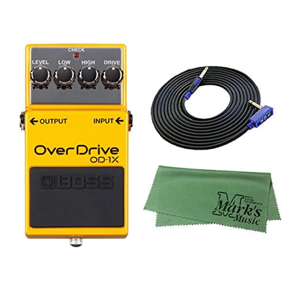 BOSS Compact Effects Overdrive OD-1X + 3m Guitar Cable VOX VGS-30+ Cross Set