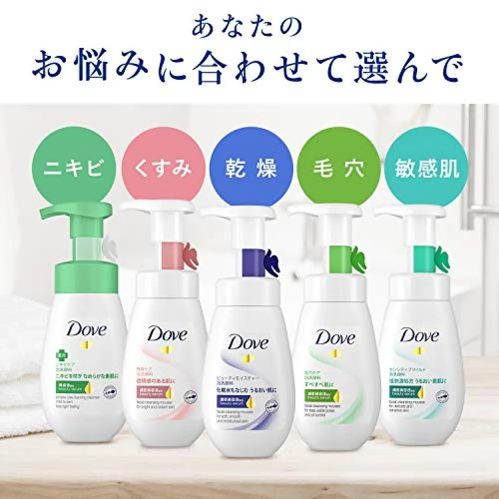 dove face wash foam