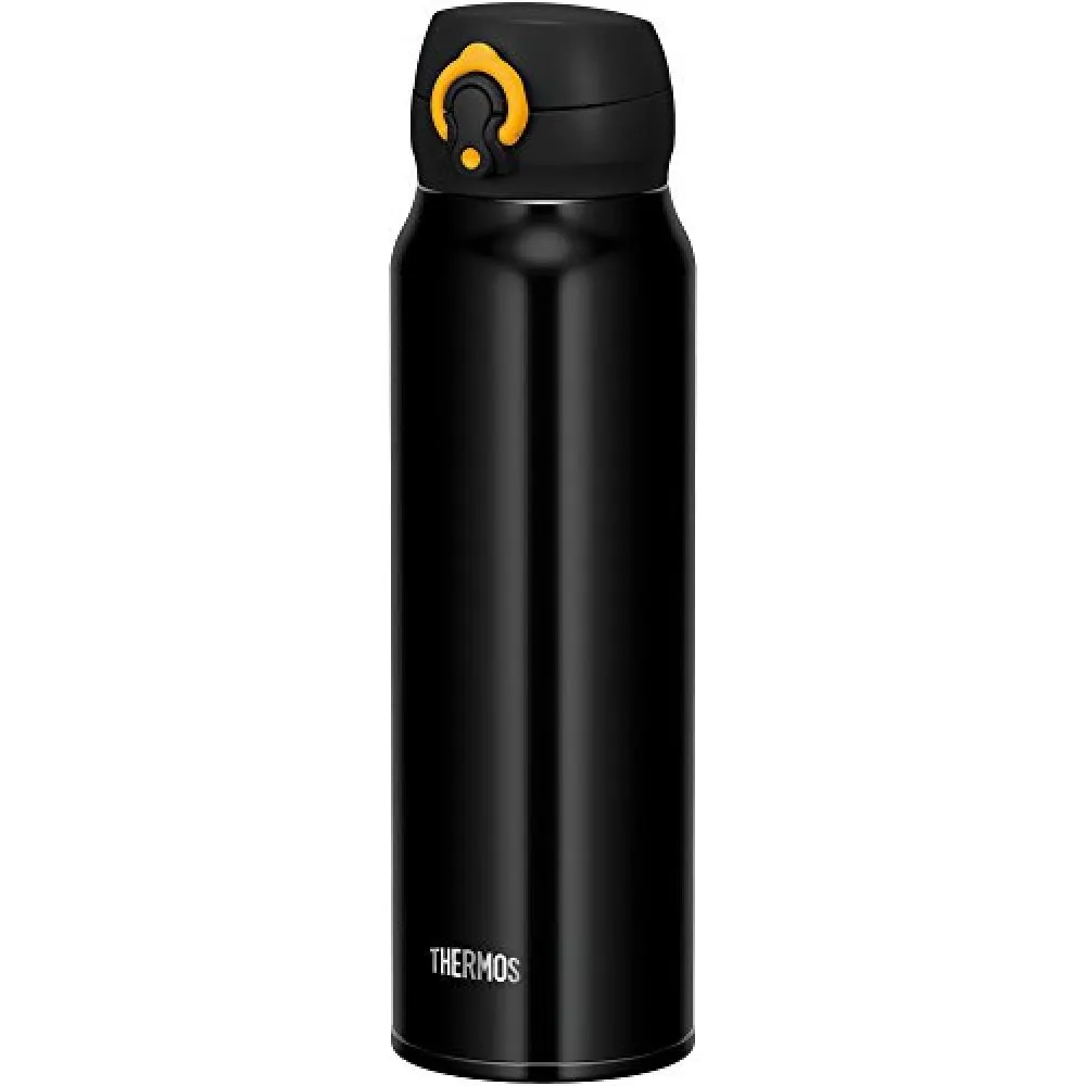 Thermos Thermos Water Bottle Vacuum Insulation Mobile Mug One Touch Open Type 750 Ml Black Yellow Jnl 753 Bky Want Jp