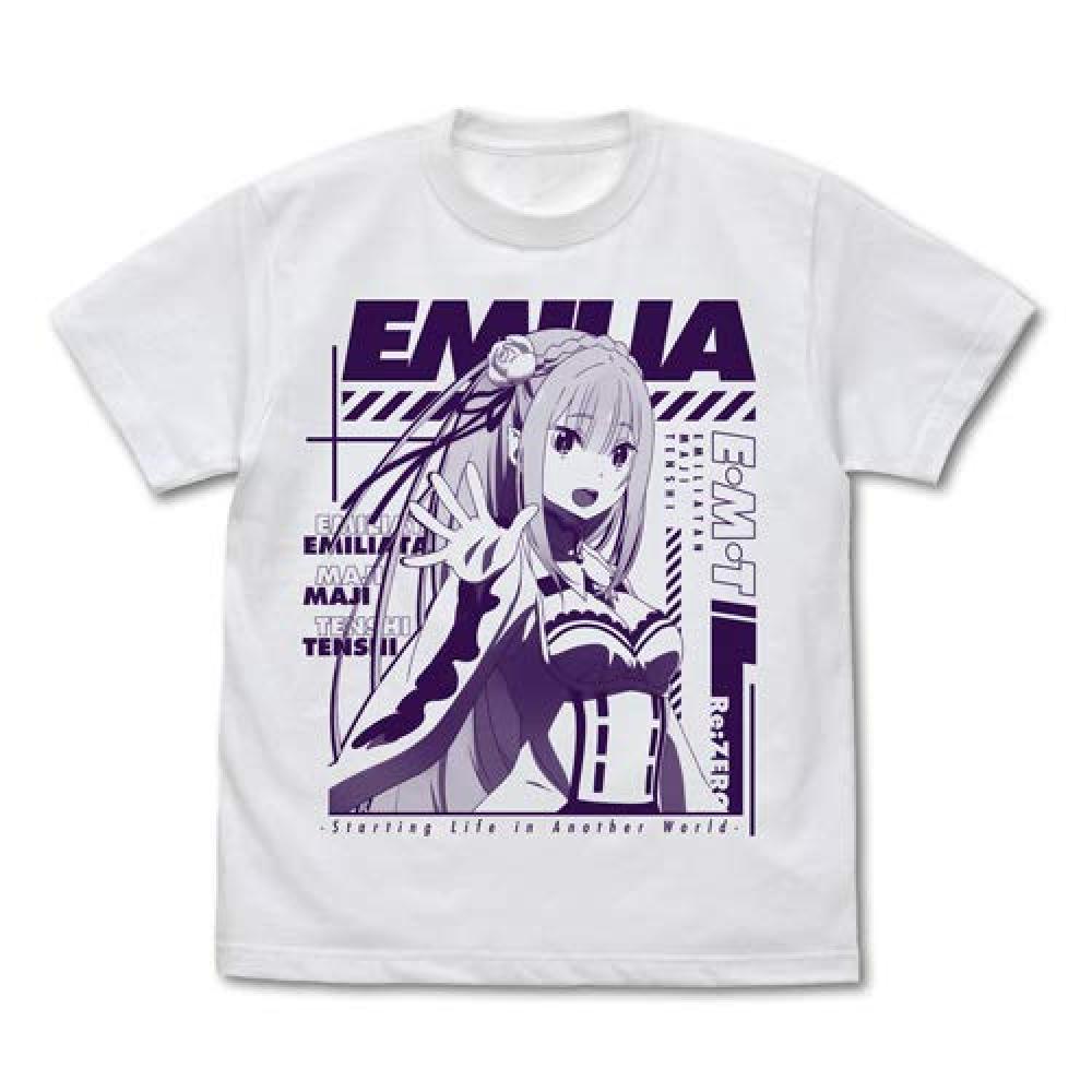 Re: Life in a Different World from Zero Emilia T-shirt Ver. 2.0 WHITE-M
