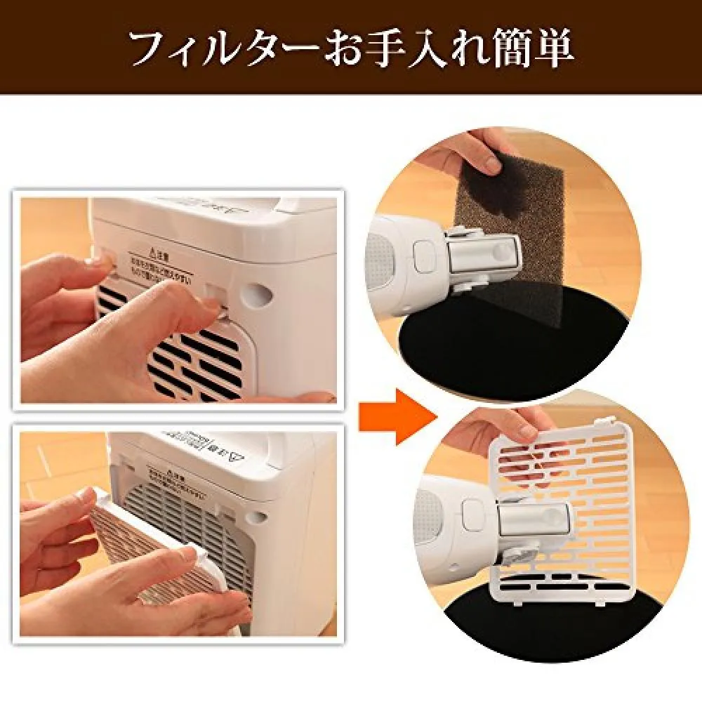 Iris Ohyama Iris Ohyama Ceramic Fan Heater Human Sensor Under Desk Pearl White Jch D0t W Want Jp