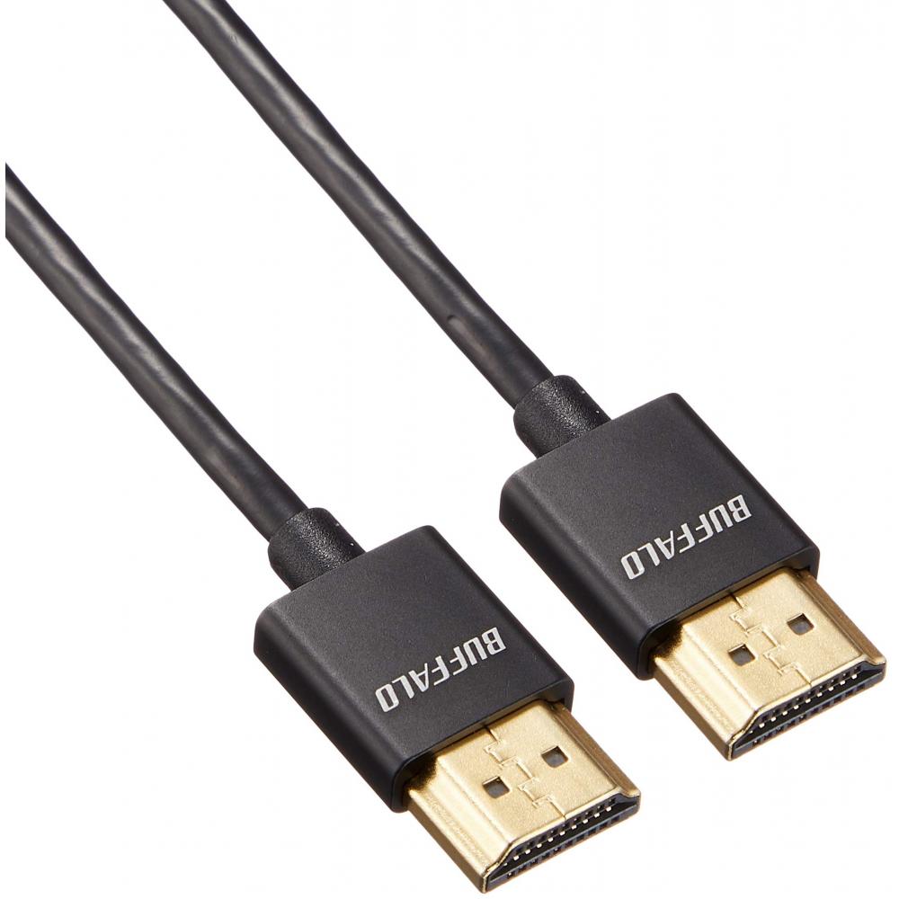 BUFFALO HDMI cable slim type 1.0m BSHD3S10BK