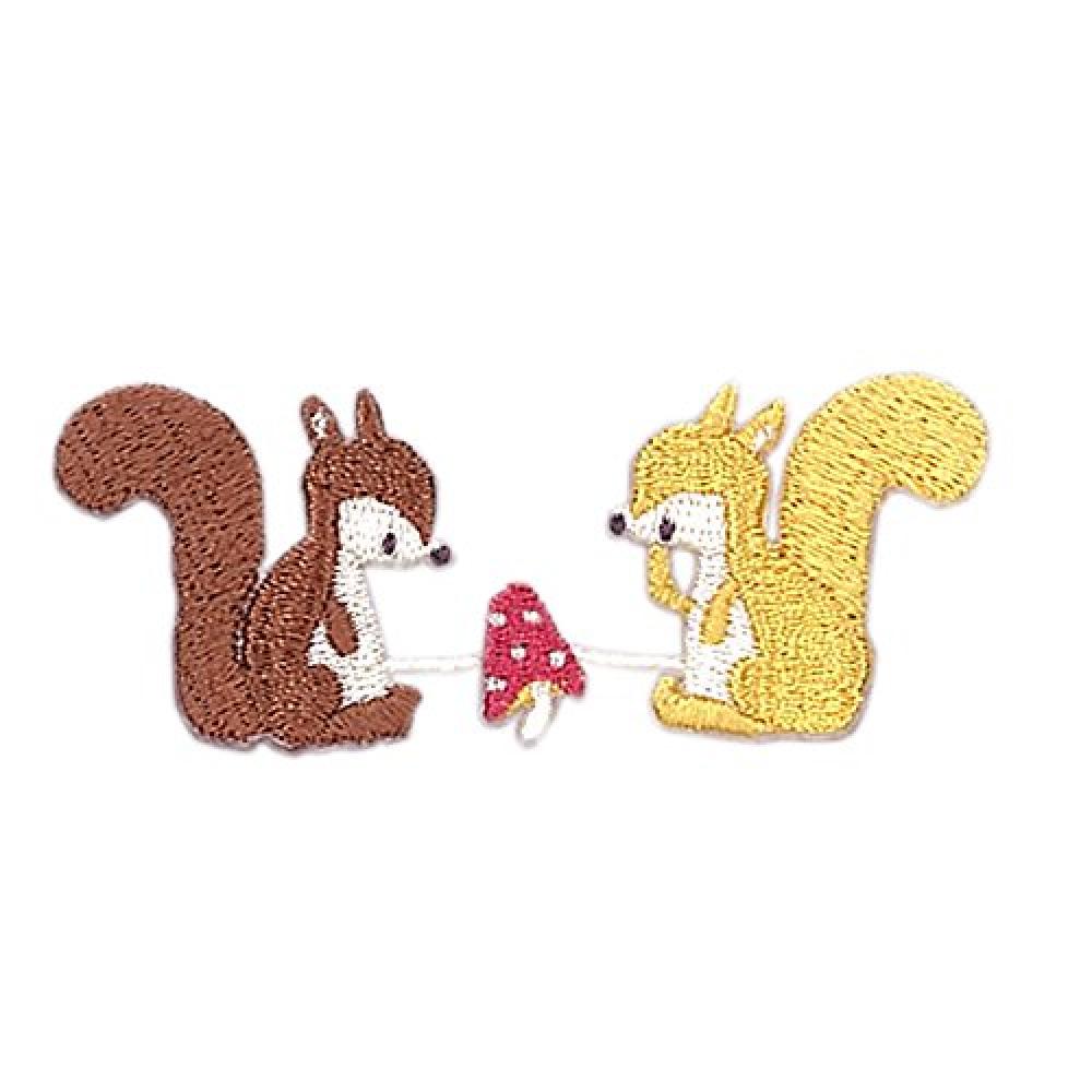 KIYOHARA Putidepomu continuous patch squirrel width of about 6 cm × vertical 2.6 cm 1 pieces PTM-440