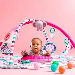 bright starts play mat pink