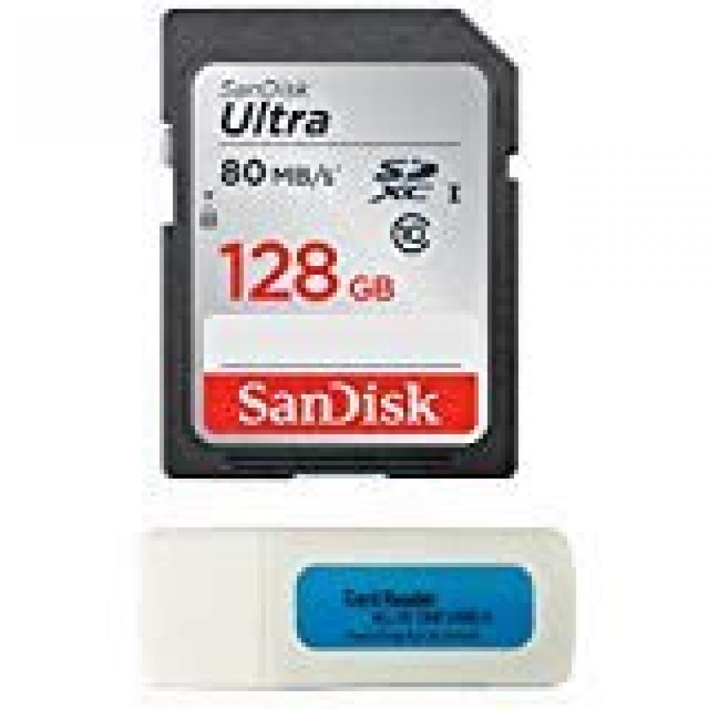 SanDisk Sandisk 128GB Ultra SDXC Memory Card for Nikon Coolpix l340, b500, a10, l32, s7000, a300