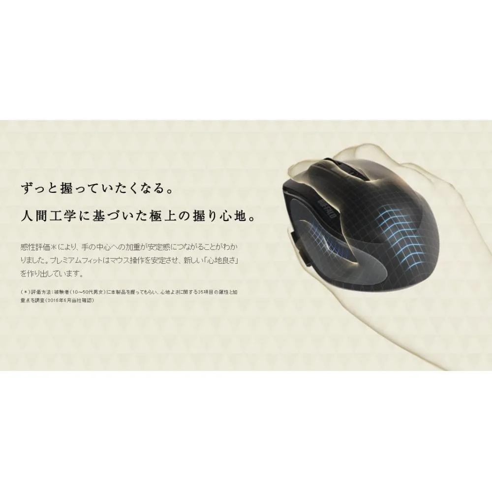 Buffalo Buffalo Wireless Blueled 3 Button Premium Fit Mouse White Bsmbw305mwh Want Jp