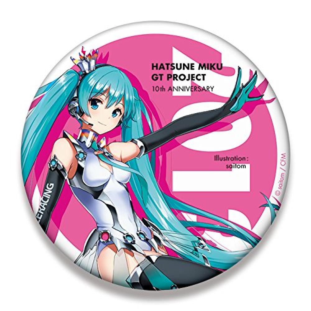 Hatsune Miku Racing Ver. 2013 Big cans badge 10th Anniversary design 1