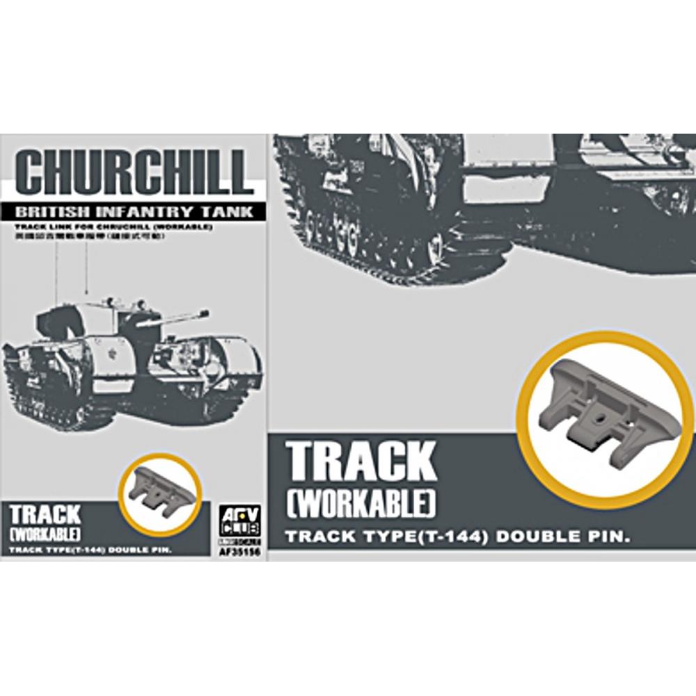 AFV Club 1/35 Churchill tank for parts for movable caterpillar Plastic FV35156