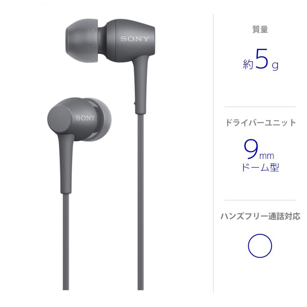 SONY SONY earphone h.ear in 2 IER-H500A: hi-res corresponding canal type  remote control in 2017 with a microphone model grayish black IER-H500A B -  want.jp