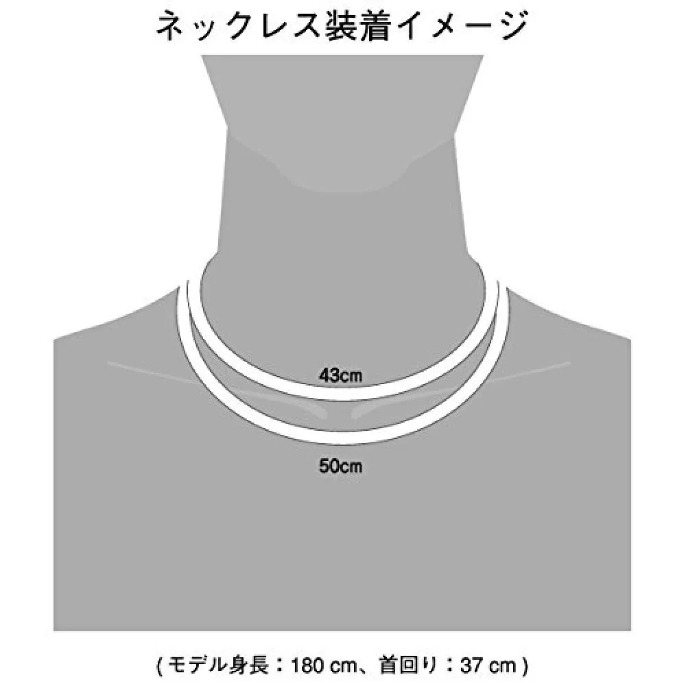 Phiten Phiten Necklace Rakuwa Neck S Slash Line Lame Type Navy White 43cm Want Jp