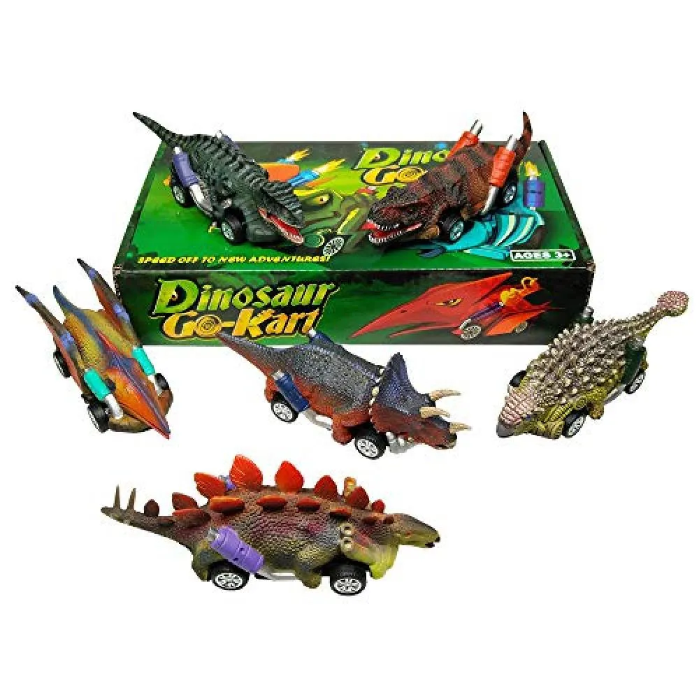 GreenKidz Behind dinosaur car toy 6 pack dinosaur Roadster party to draw  GreenKidz are in favor of the game Dino toys for supplies T King  Berokiraputoru of infant monster race go-karts gift