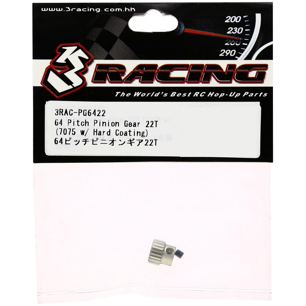 3 Racing 3RAC-PG6422 64 pitch pinion gear 22T (Three Racing)