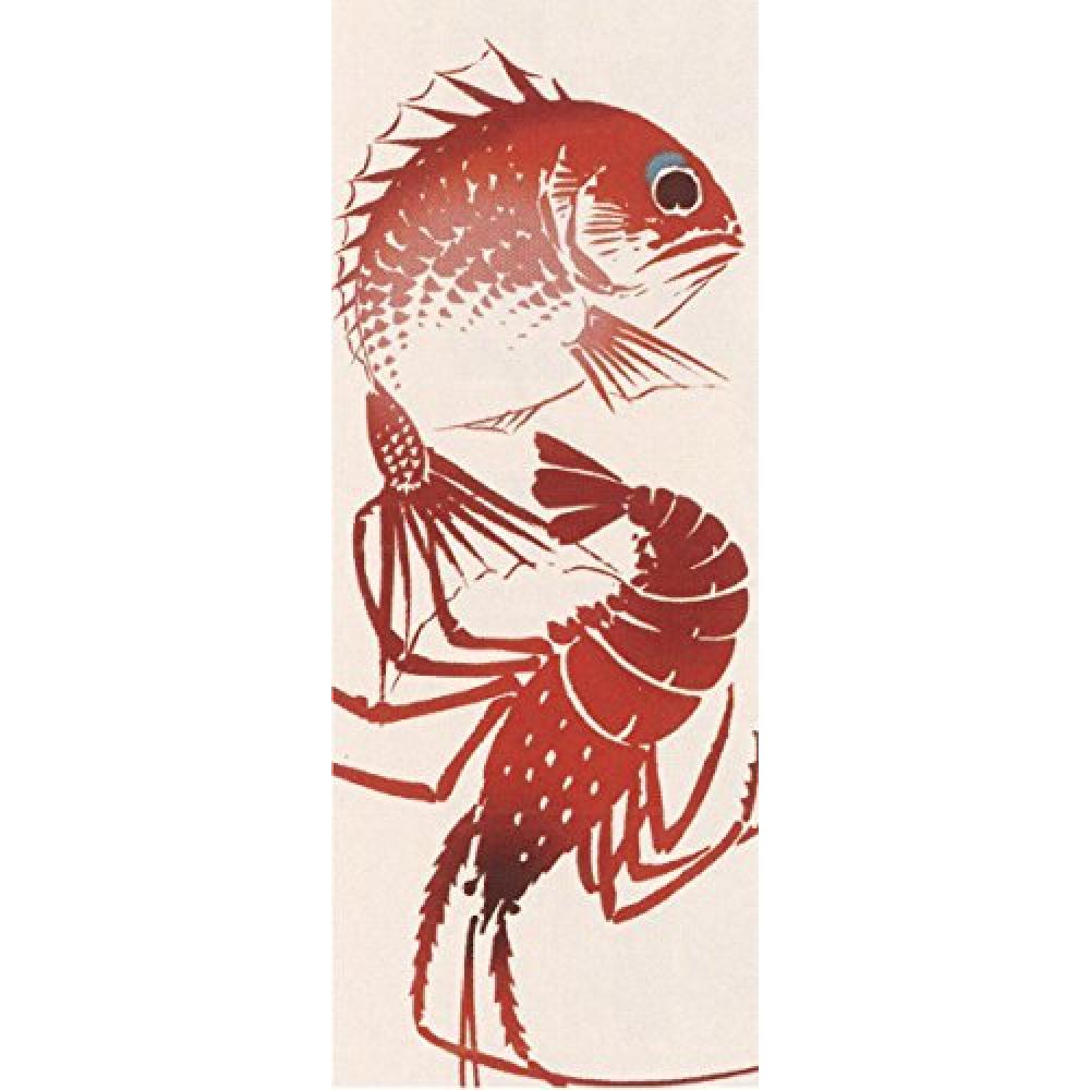 Prairie dog Wafuka WAFUKA Japanese towel Japanese sea bream and lobster TE-370