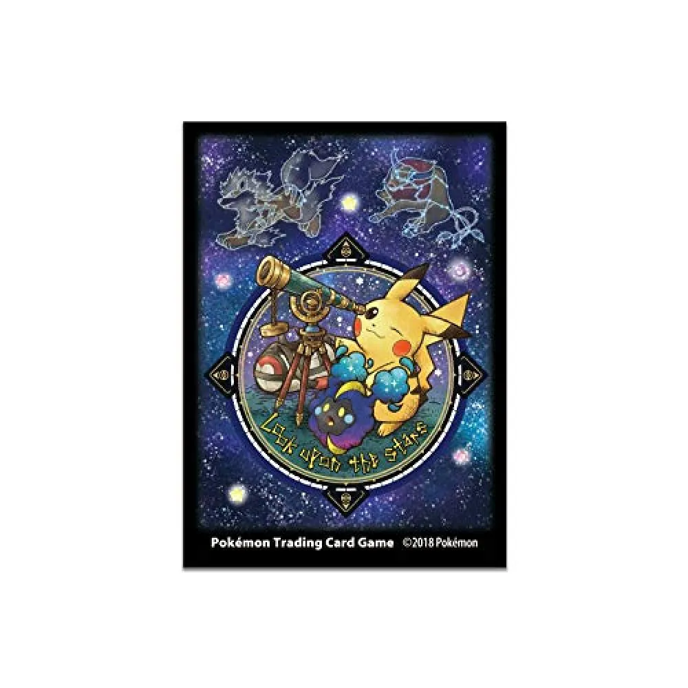 Pokemon Pikachu Look Upon The Stars To See The Pokemon Pokemon Card Pokeka Sleeve Overseas Limited Star Want Jp