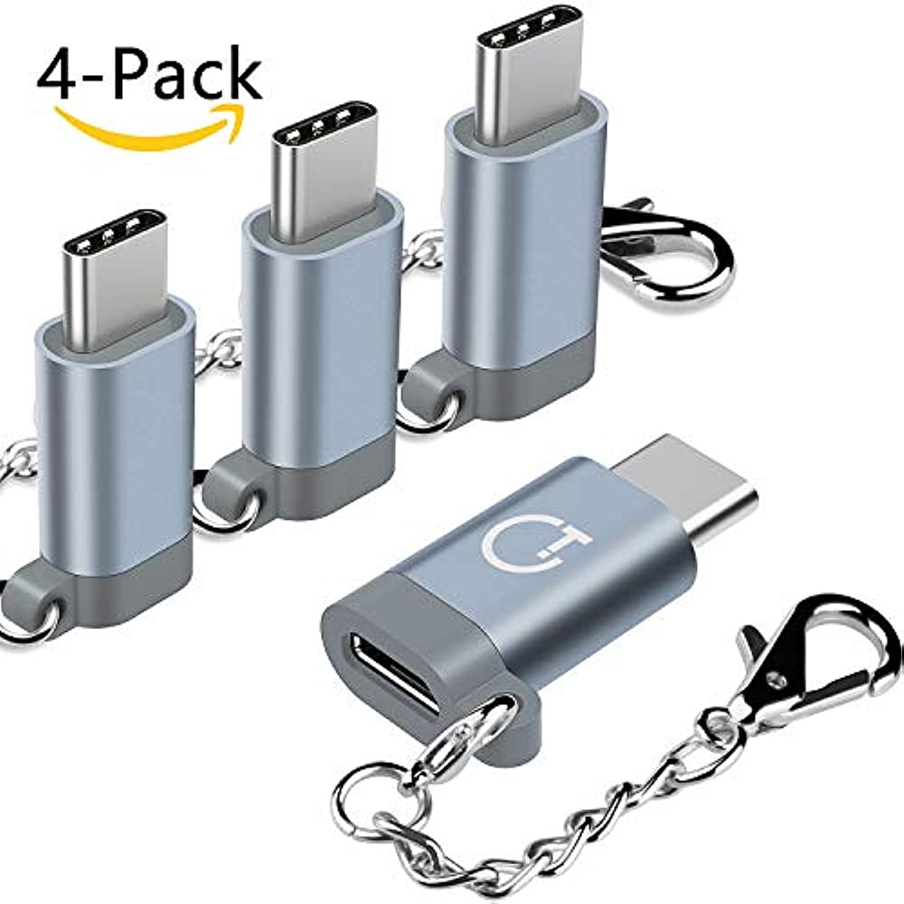 Gritin Gritin USB C Adapter,Type C Adapter, 4Pack HighSpeed Aluminum