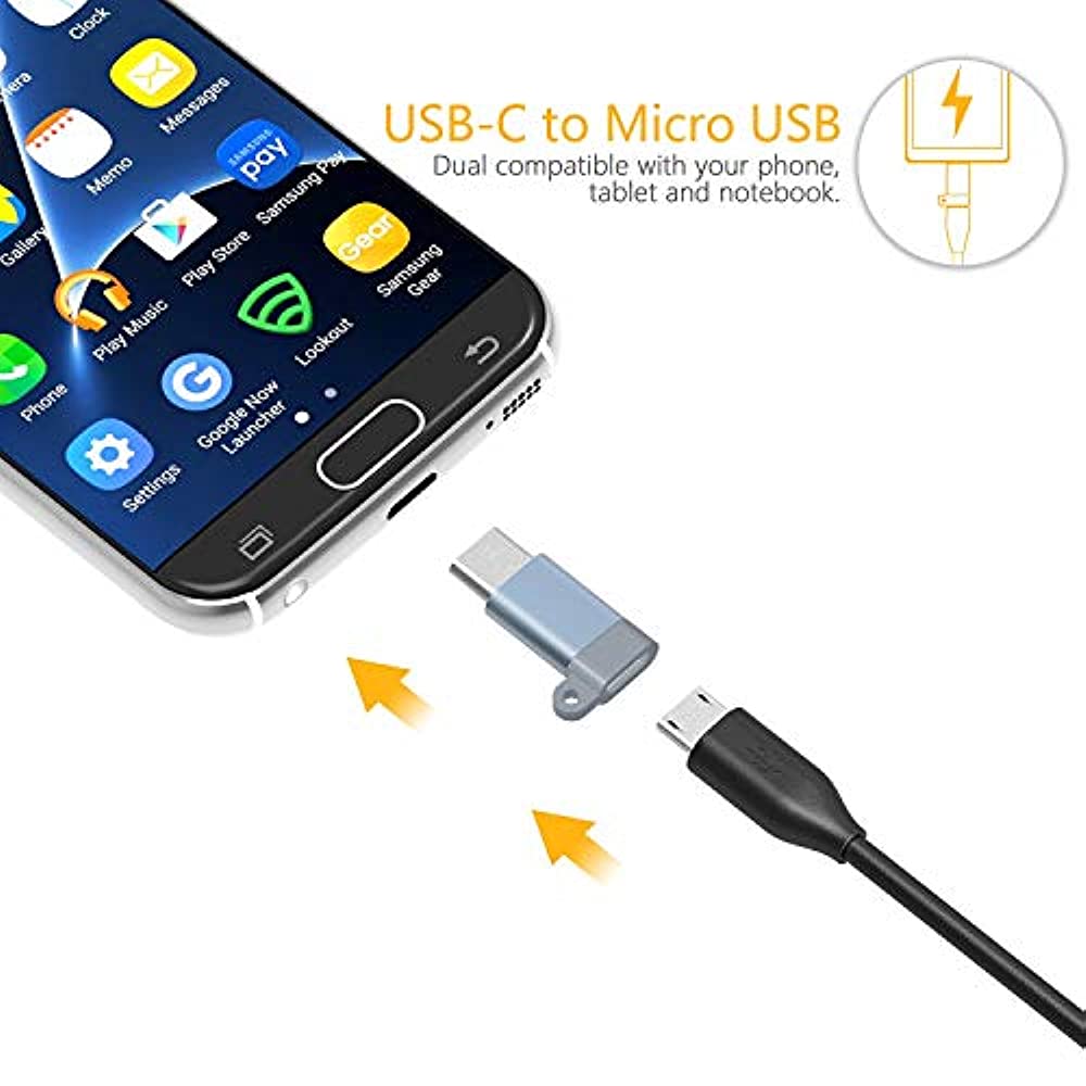 Gritin Gritin USB C Adapter,Type C Adapter, 4Pack HighSpeed Aluminum