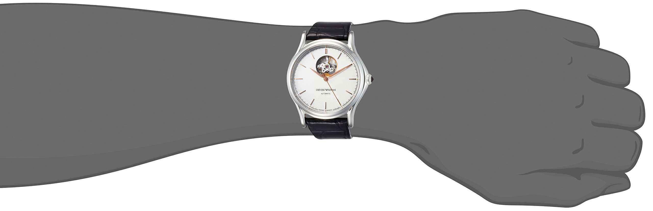 Emporio Armani Men's ARS3303 Swiss Made White Dial Watch