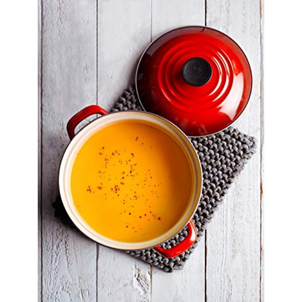 Le Creuset Le Creuset Enamel Pan EOS Casserole 20 cm Cherry Red Gas IH