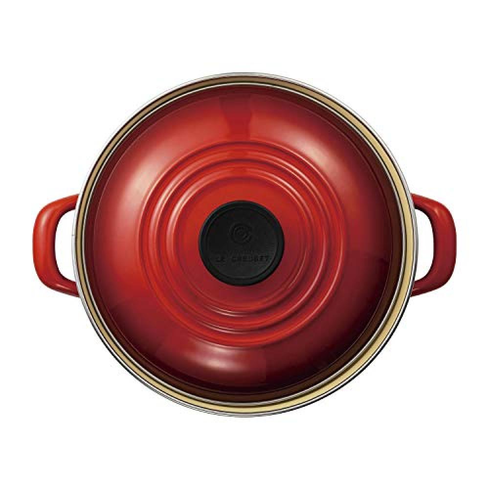 Le Creuset Le Creuset Enamel Pan EOS Casserole 20 cm Cherry Red Gas IH