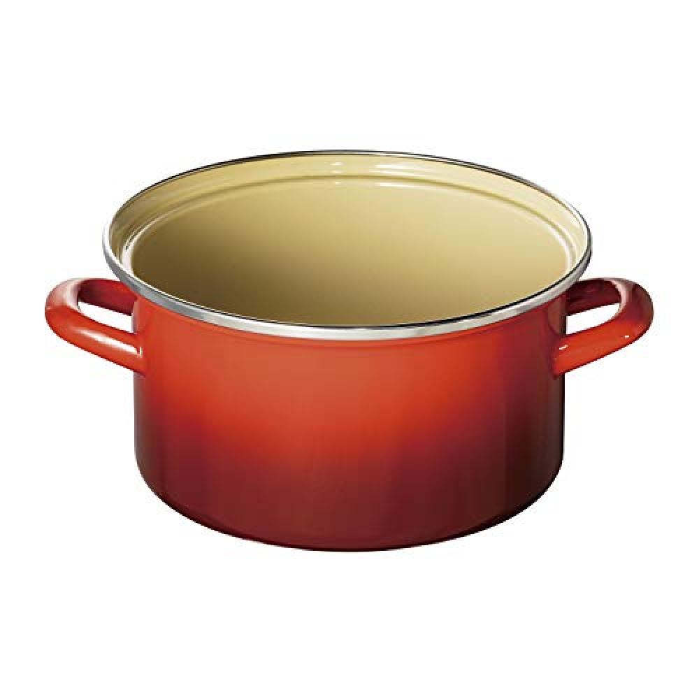 Le Creuset Le Creuset Enamel Pan EOS Casserole 20 cm Cherry Red Gas IH