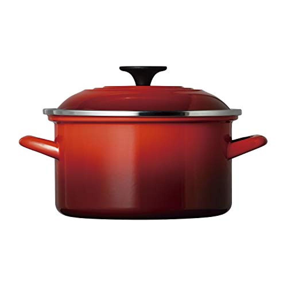 Le Creuset Le Creuset Enamel Pan EOS Casserole 20 cm Cherry Red Gas IH