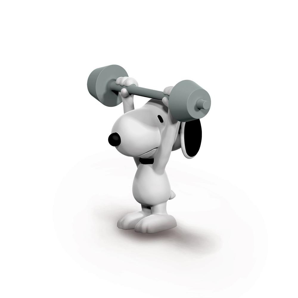 Schleich PEANUTS Snoopy (weightlifting) figure 22075