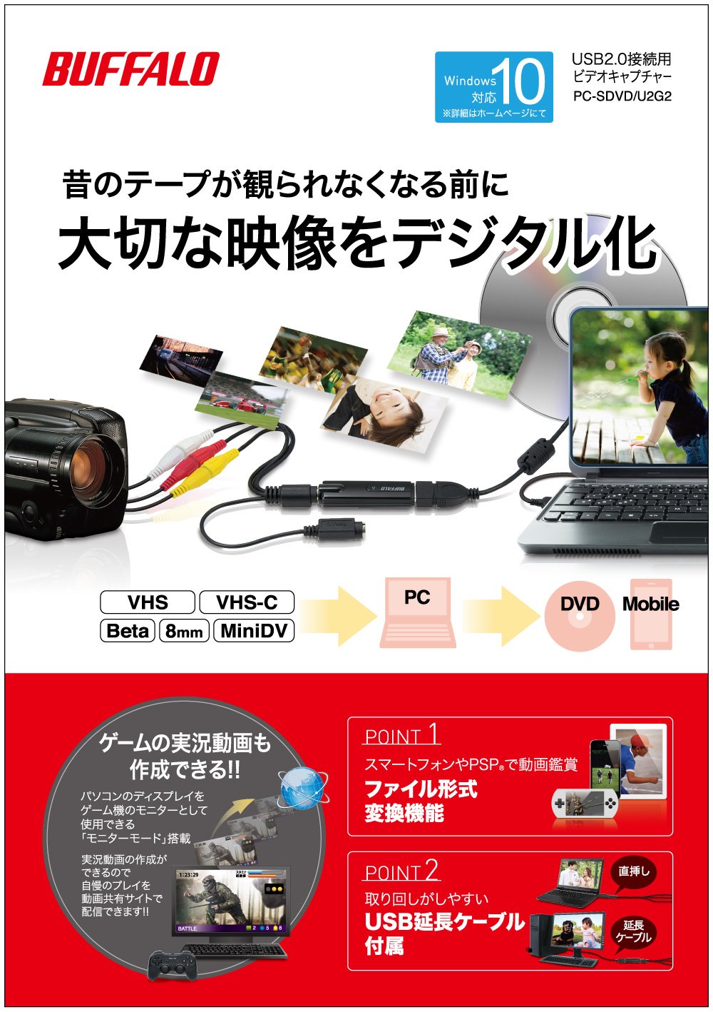Buffalo Buffalo Usb2 0 Video Capture Pc Sdvd U2g2 Want Jp