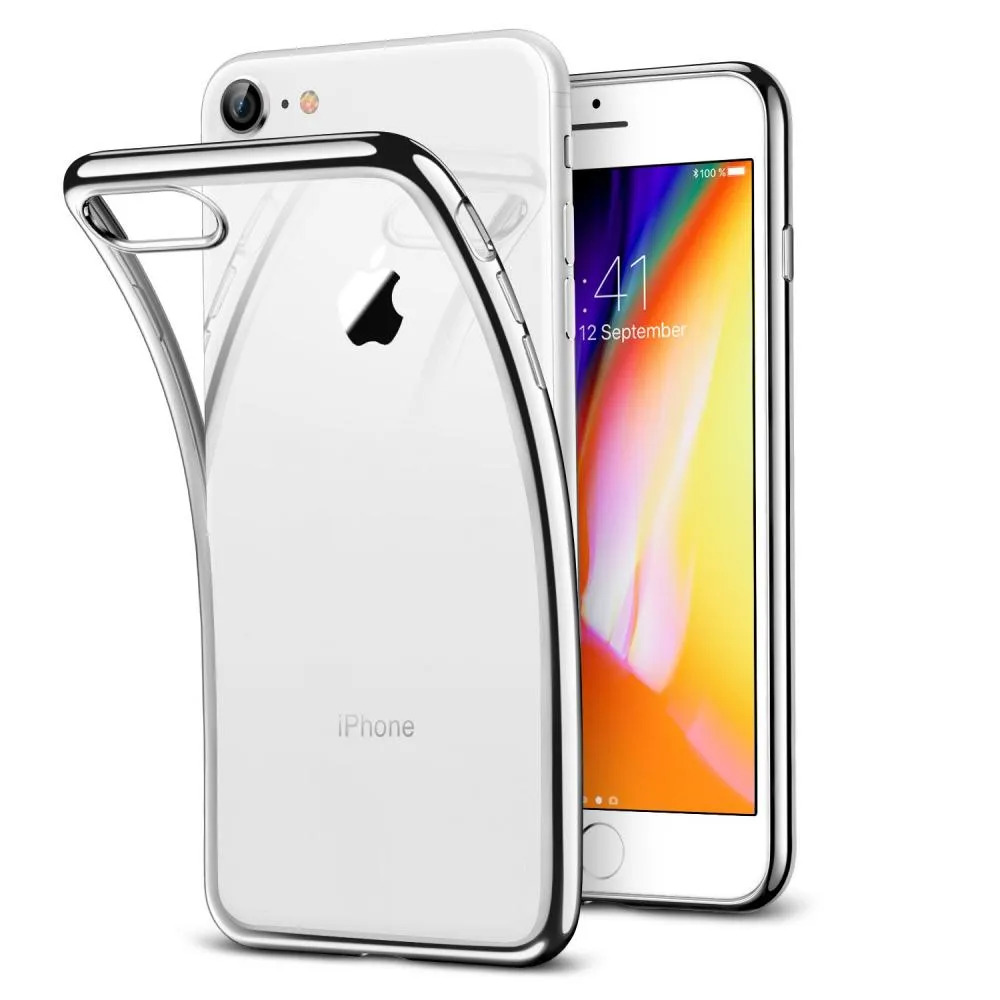 Esr Esr Iphone Se2 8 7 Case Clear Soft Case Aiphone Se2 8 7 Cover Thin Transparent Tpu Fingerprint Prevention Yellowing Prevention Shock Absorption Scratch Resistance Peace Of Mind Light Weight Qi Quick Charge Compatible Plated