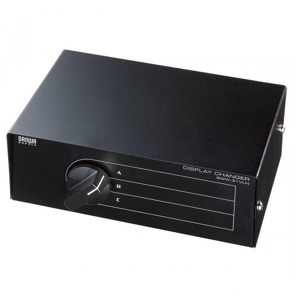 SANWA SUPPLY SWW-31VLN Display switching device (3 circuits)