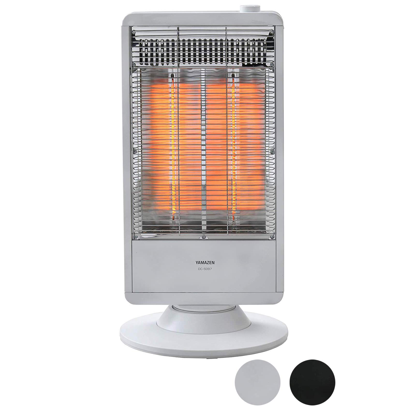 YAMAZEN [Yamazen] Far infrared carbon heater (900W/450W 2-step switching)  with automatic swing function White DC-S097(W) [Manufacturer 1 year] -  want.jp