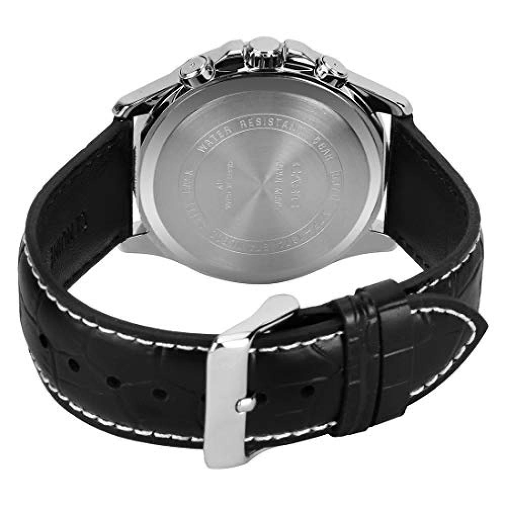CASIO Casio Enticer Black Dial Leather 