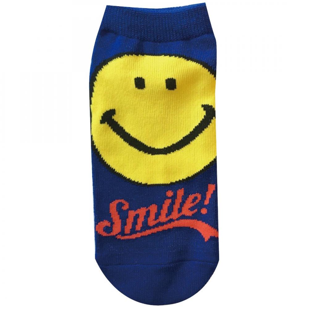 Smile socks logo blue 22cm ~ 24cm SMSOC65E