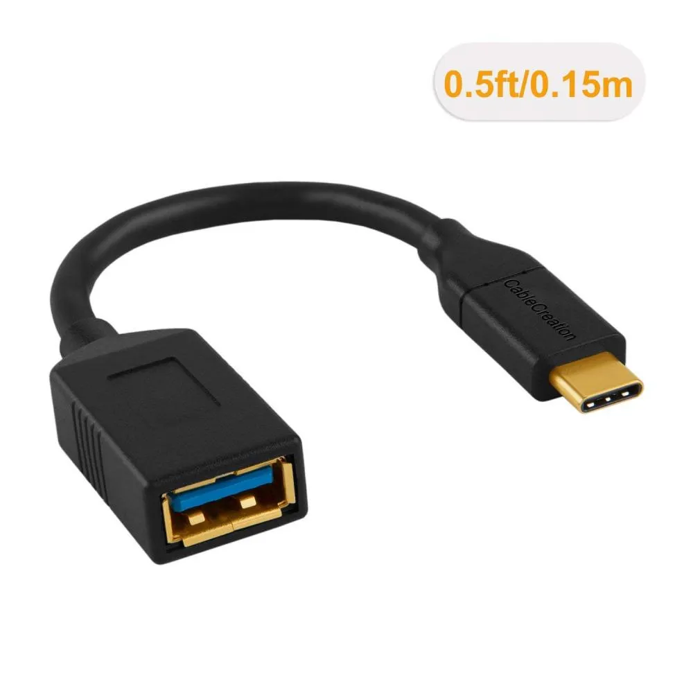 CableCreation otg type-c,CableCreation USB 3.1 Type C to Standard USB 3.0 A  Female Conversion Adapter USB-C OTG Cable Black 0.15m - want.jp
