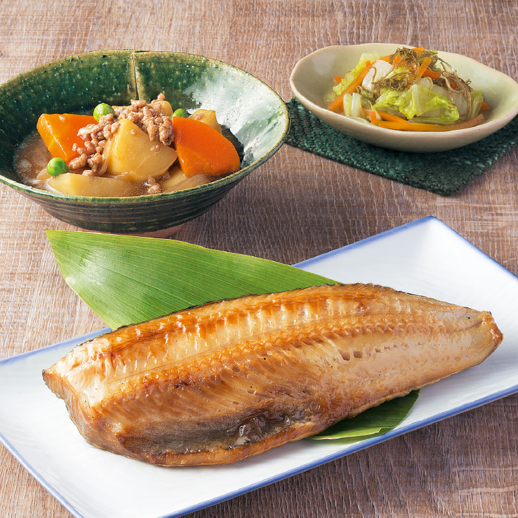 らくシェフコース 18年9月4日 火 縞ほっけ一夜干し ワタミの宅食