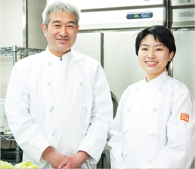 管理栄養士と料理人によるバランスのとれた献立